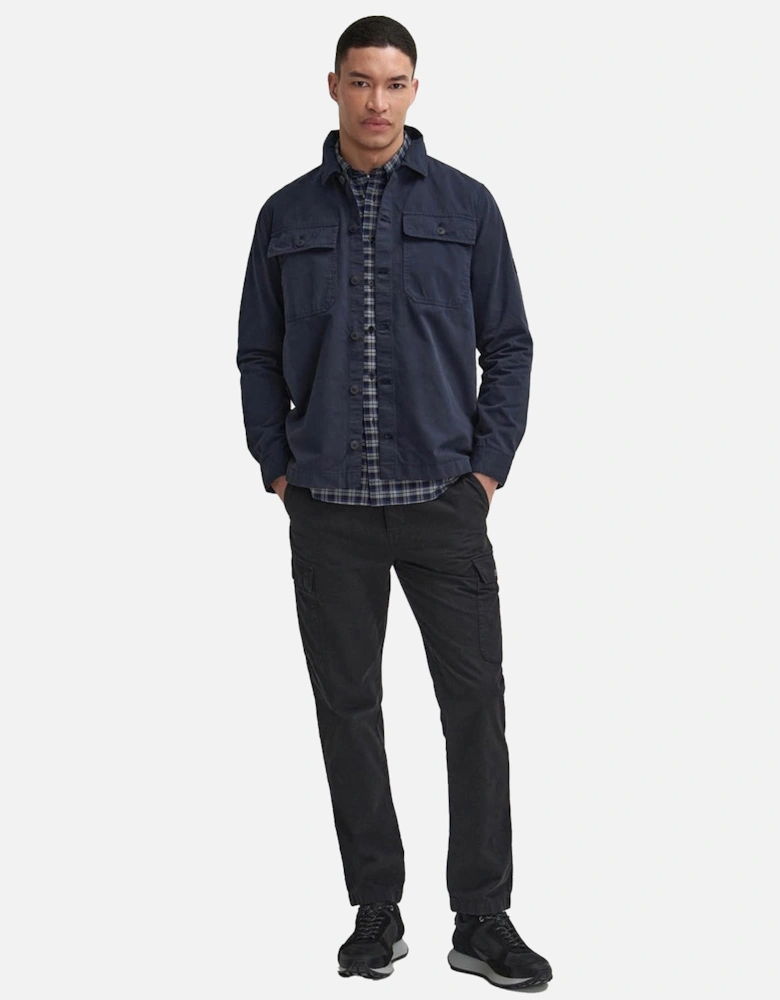 Arlo Garment Dyed Overshirt Navy