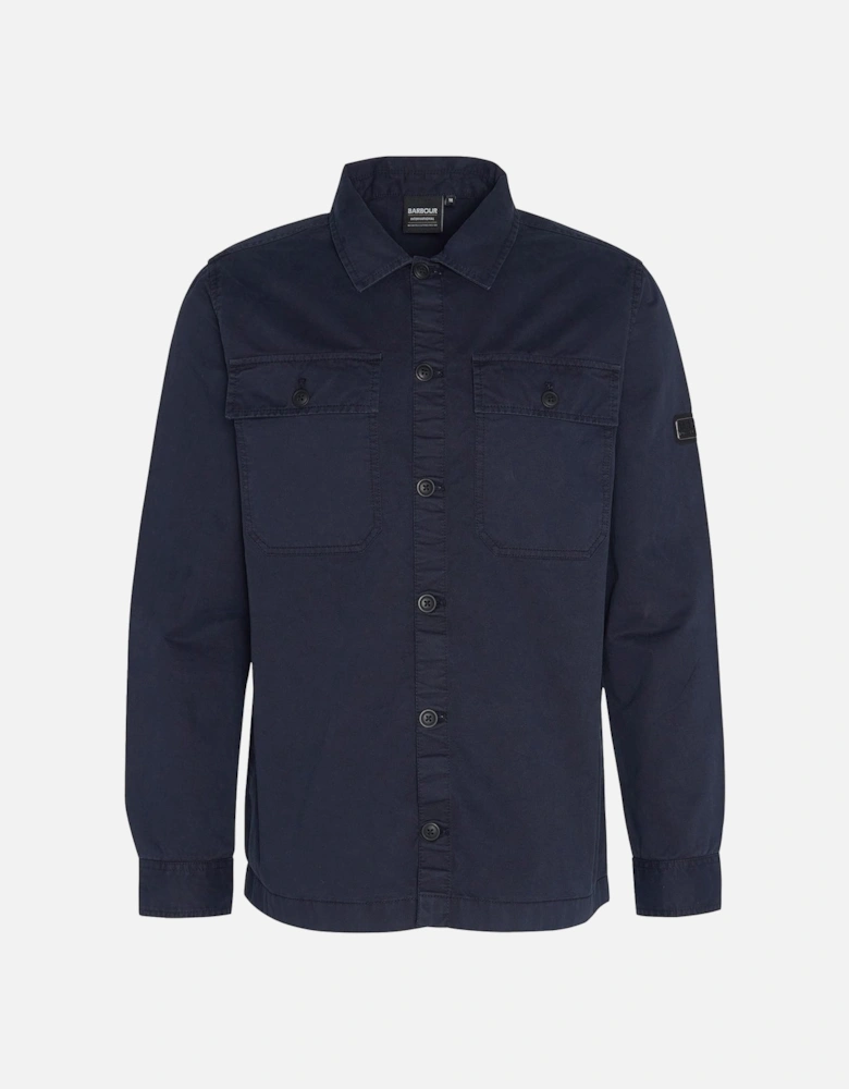 Arlo Garment Dyed Overshirt Navy