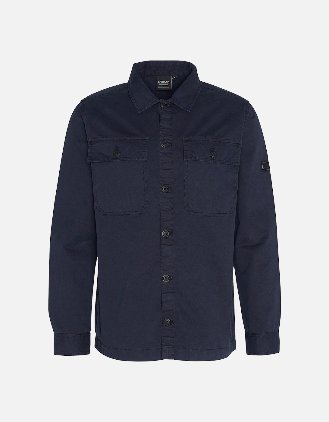 Arlo Garment Dyed Overshirt Navy, 5 of 4