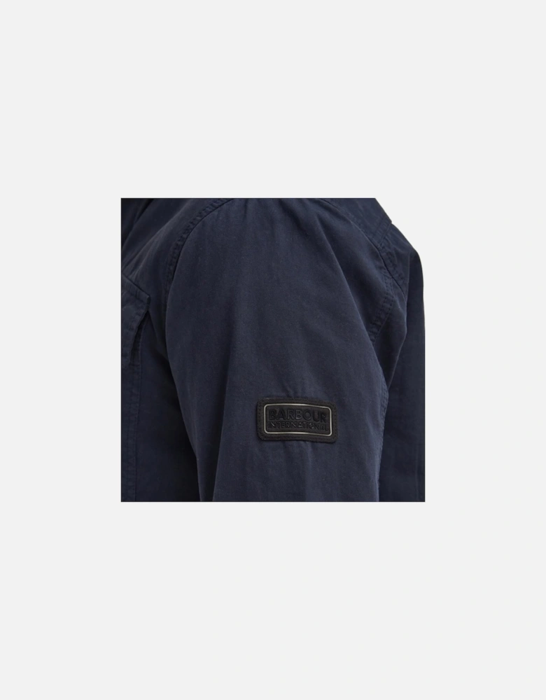 Arlo Garment Dyed Overshirt Navy