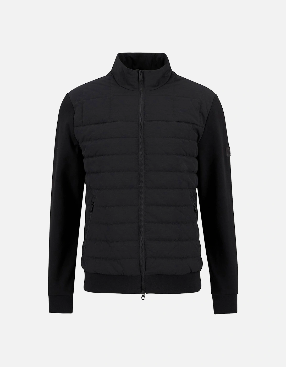 Collins Baffle Quilted Sweatshirt Black, 4 of 3