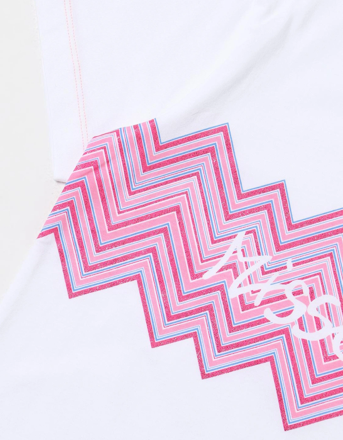 Zigzag Pattern Embroidered Tee