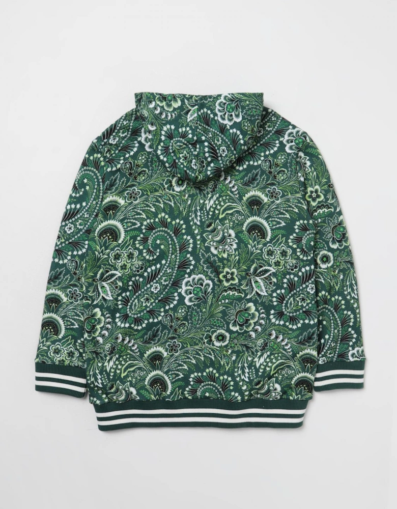 Paisley Print ZipUp Hoodie