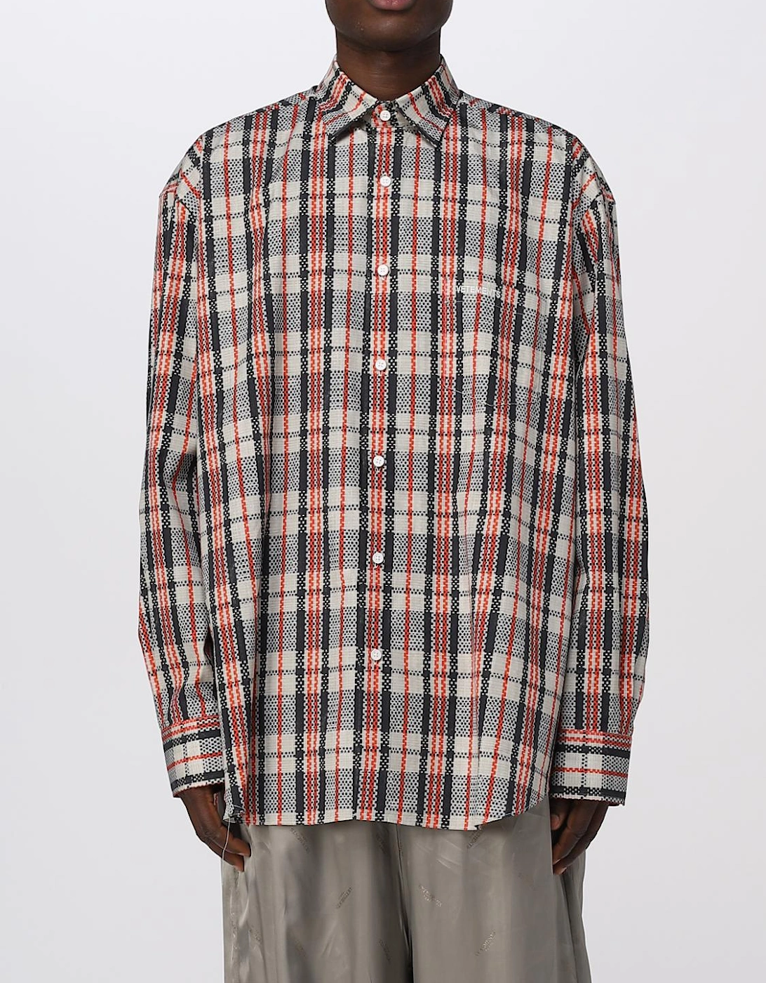 Oversized Plaid Cotton Shirt, 6 of 5