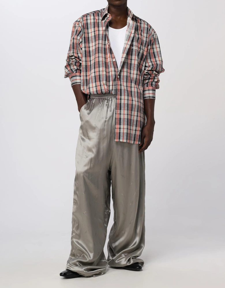 Oversized Plaid Cotton Shirt