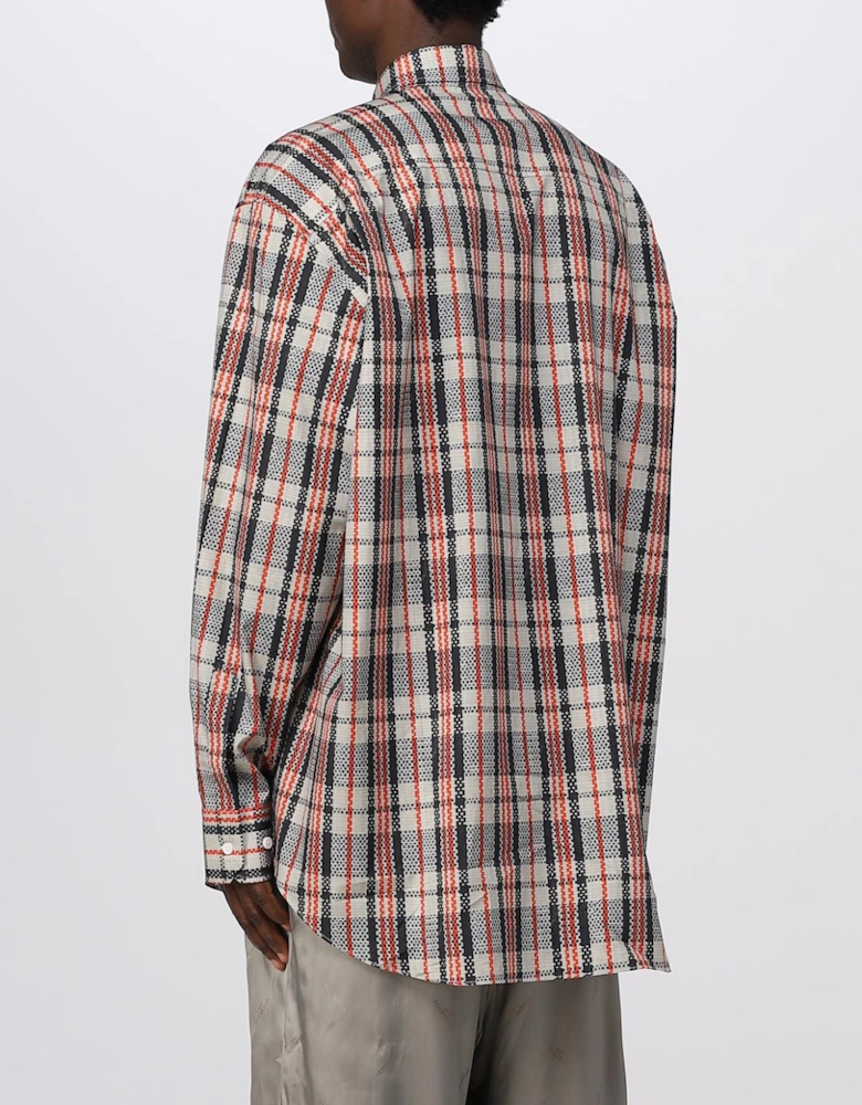 Oversized Plaid Cotton Shirt