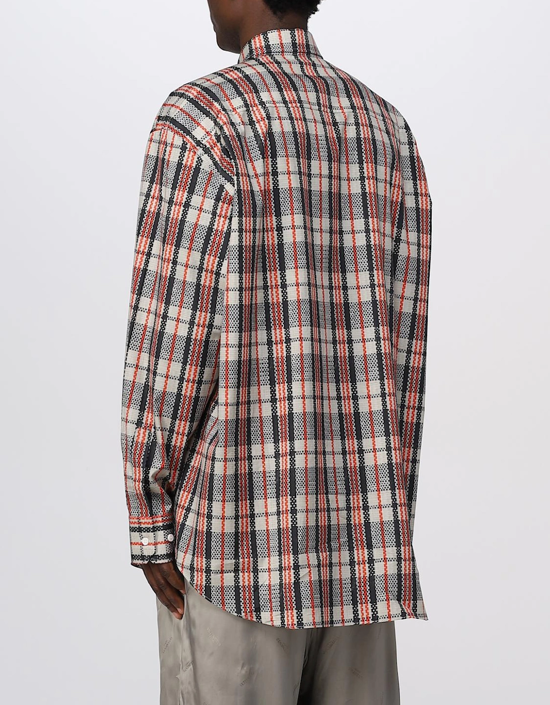 Oversized Plaid Cotton Shirt