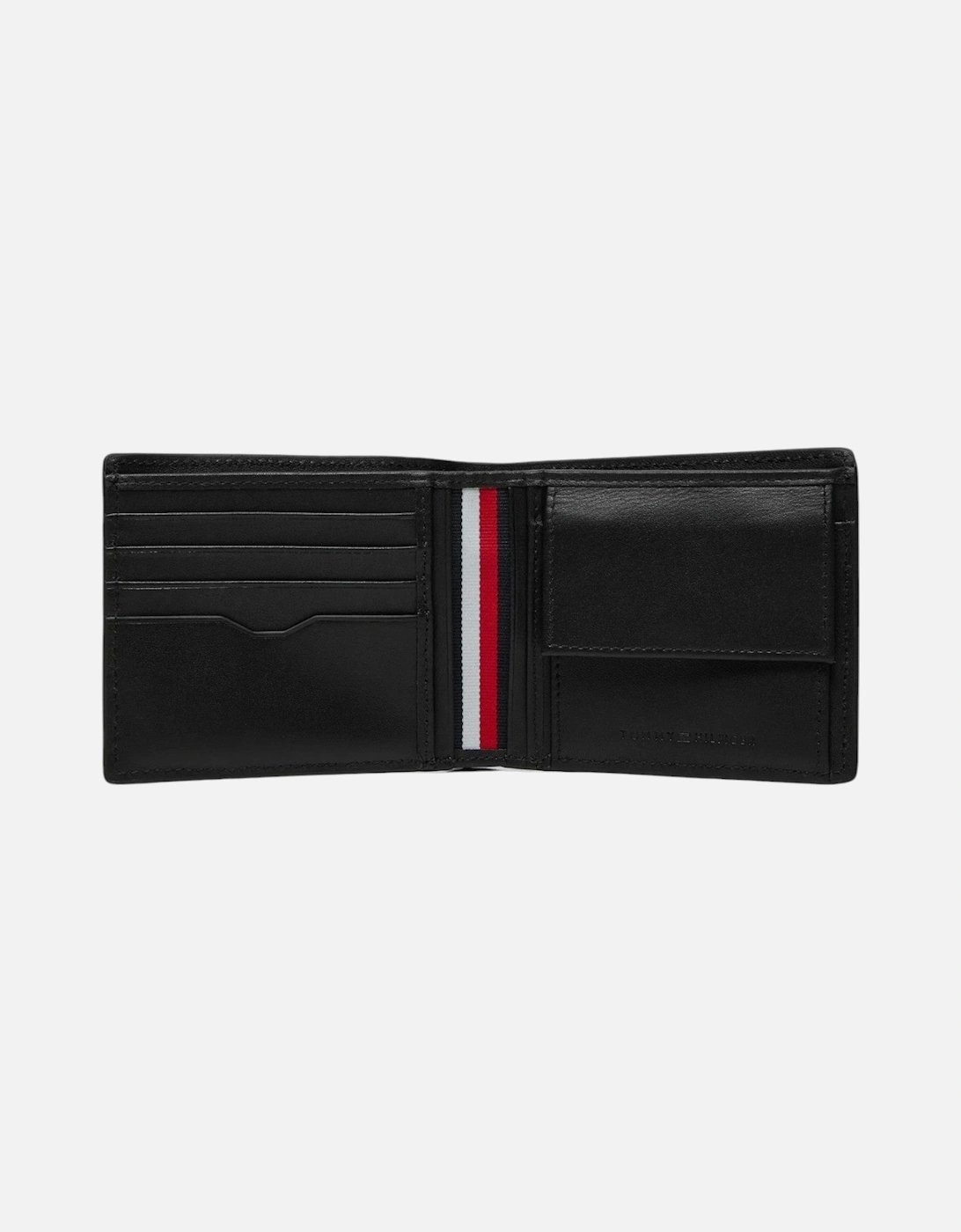 Leather Wallet Tricolor Stripe