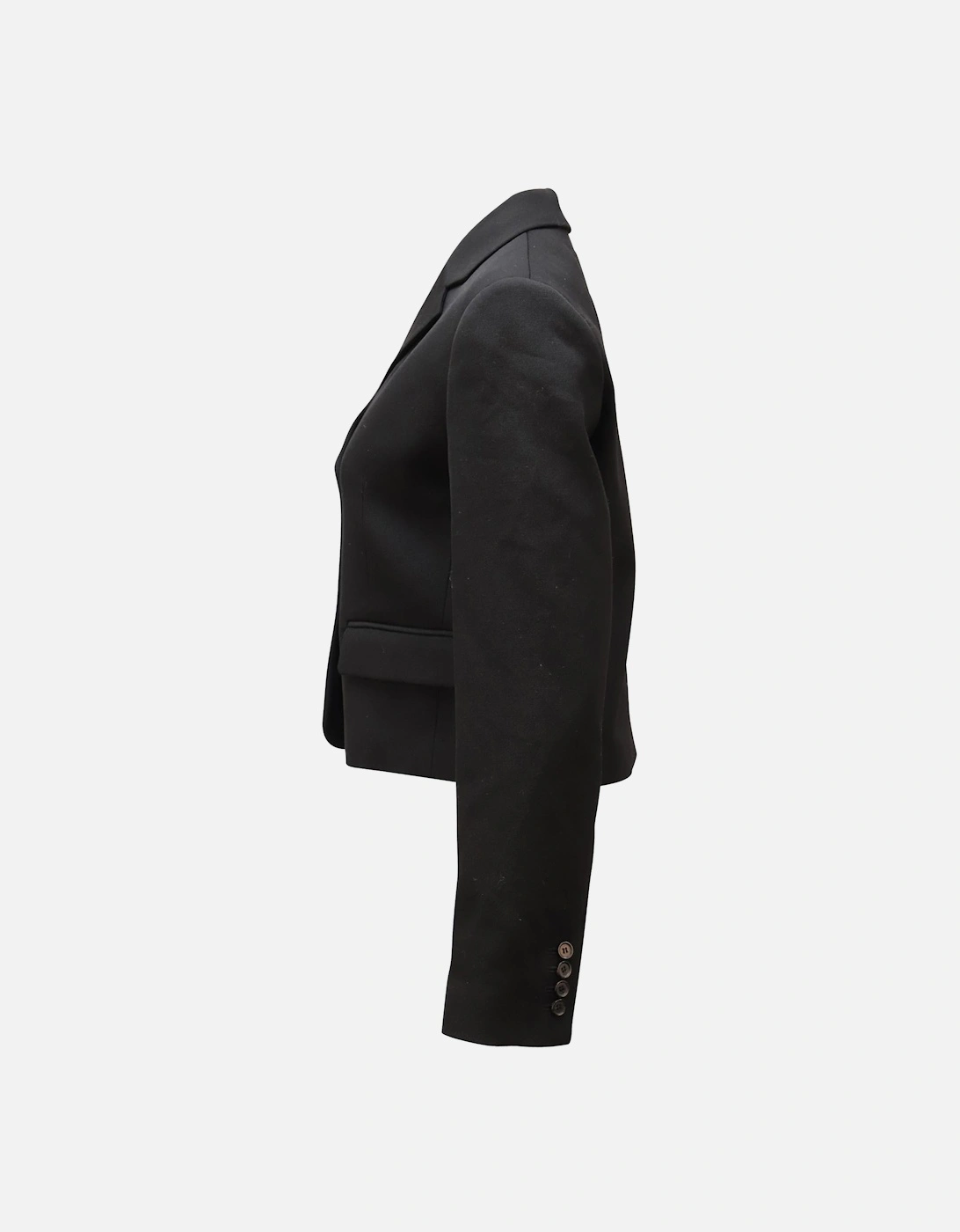 Structured Black Wool Blazer by Michael Kors