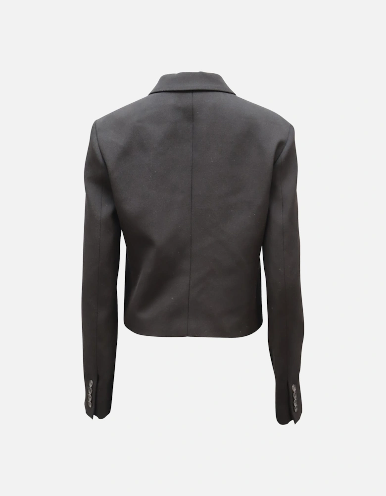Structured Black Wool Blazer by Michael Kors