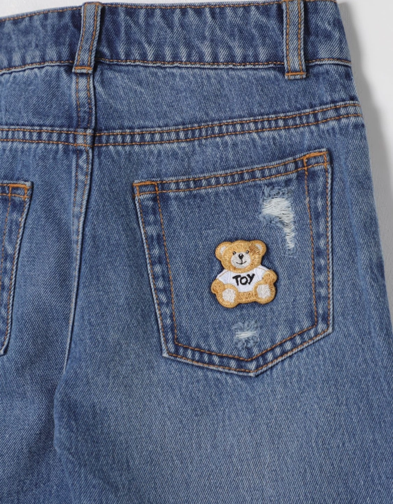 Kids Distressed Denim Shorts
