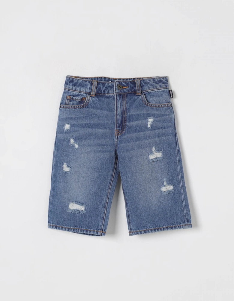 Kids Distressed Denim Shorts