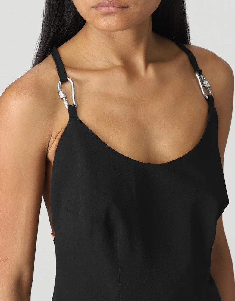 Mini Dress with Metal Ring Straps