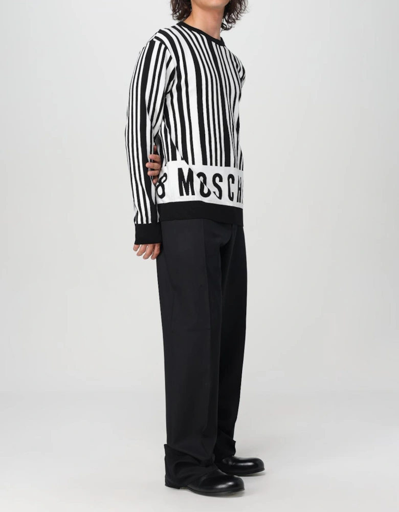 Barcode Stripe Knit Sweater
