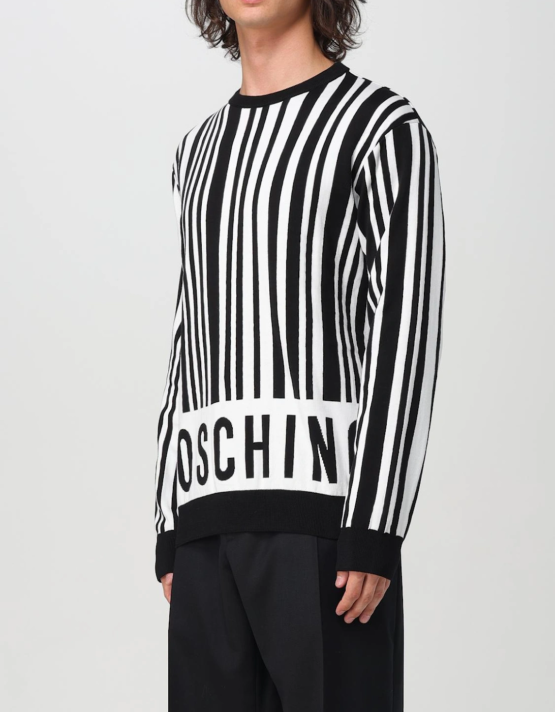 Barcode Stripe Knit Sweater