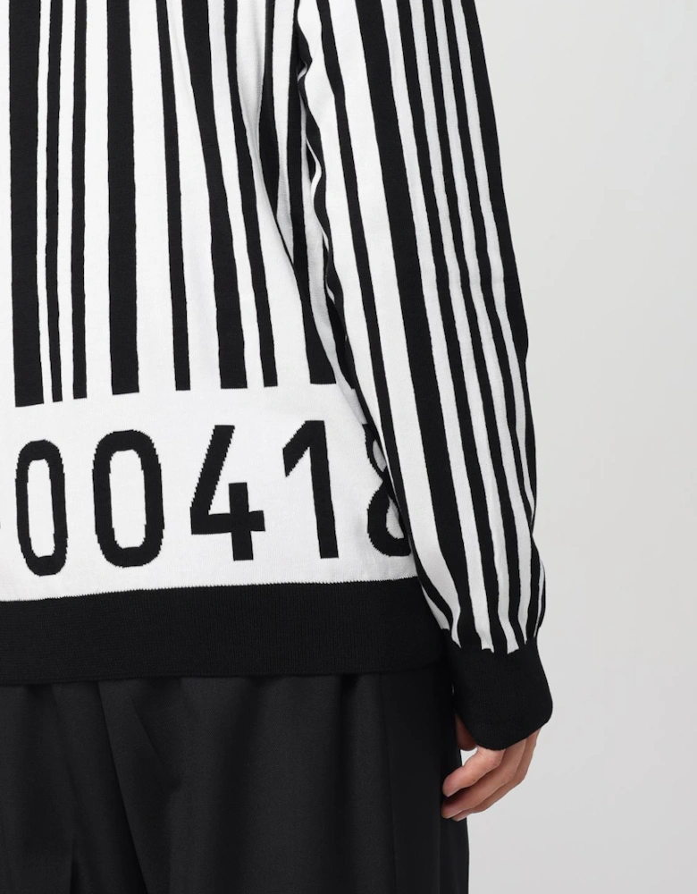 Barcode Stripe Knit Sweater