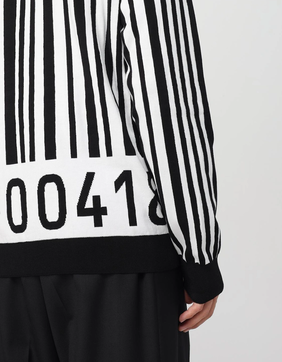 Barcode Stripe Knit Sweater