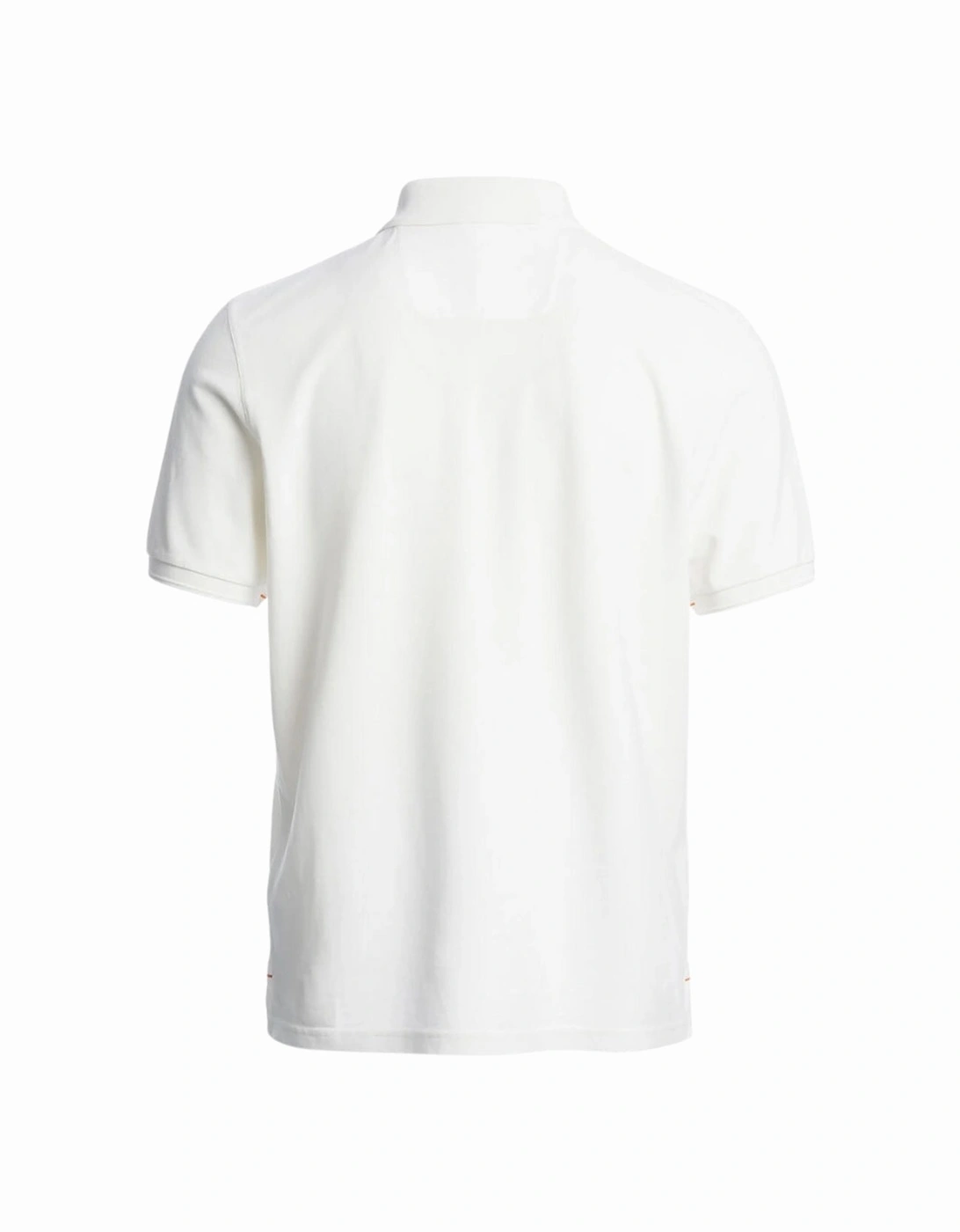 Patch Polo White Polo Shirt