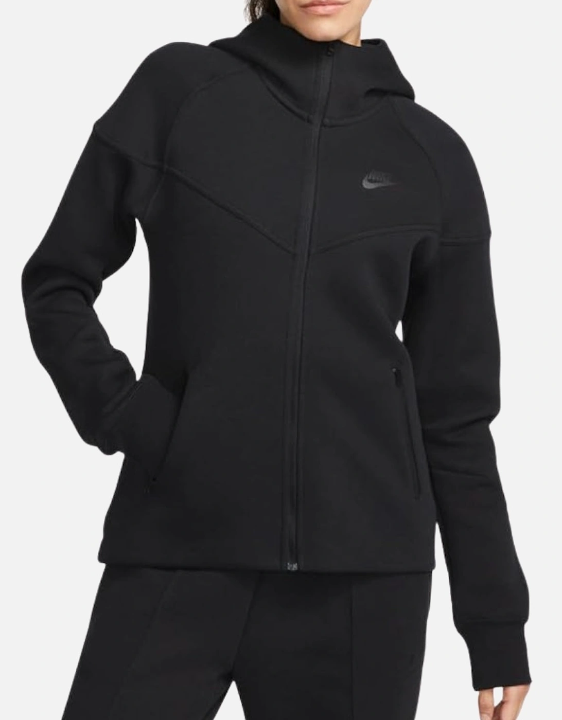 Black Hooded Zip-Up Top, 4 of 3