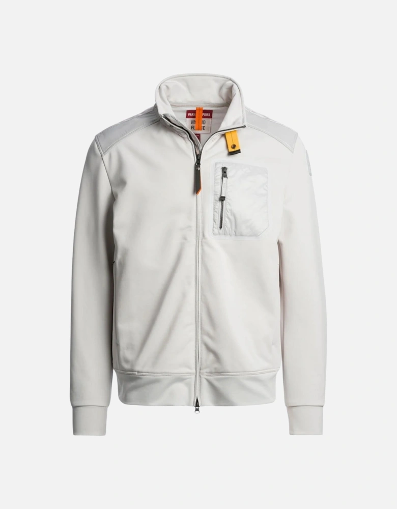 London Ghiaccio White Zip-Up Sweatshirt