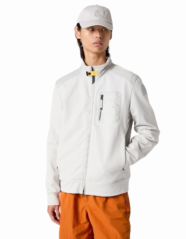 London Ghiaccio White Zip-Up Sweatshirt