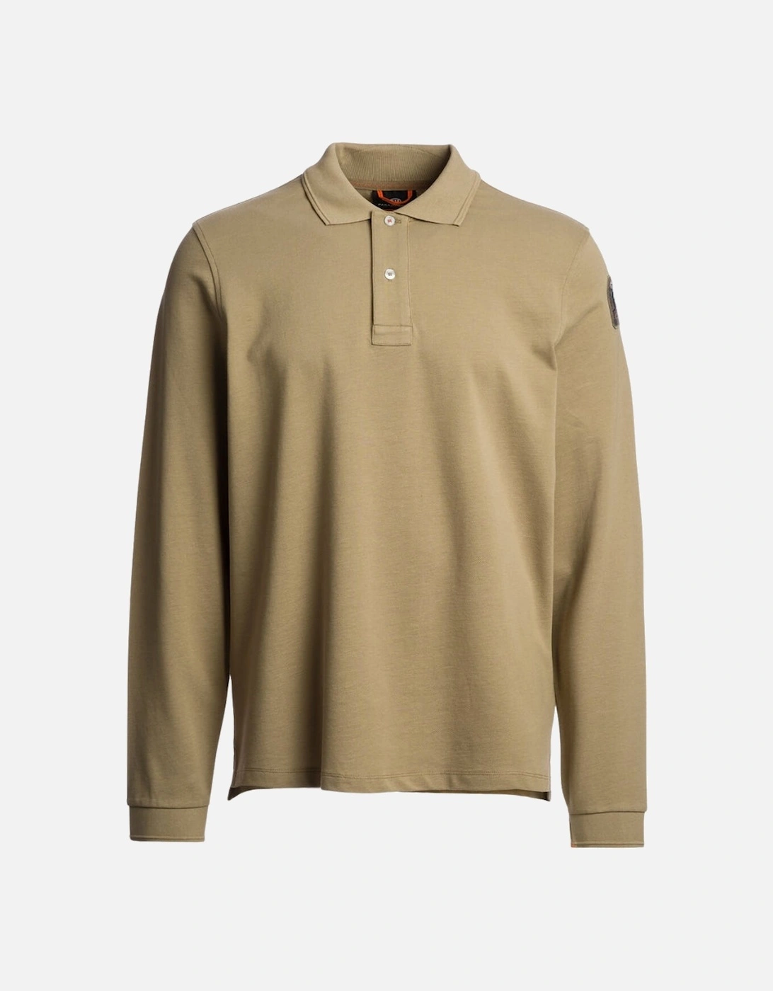 Oberon Polo Long Sleeve Earth Beige Polo Shirt, 4 of 3