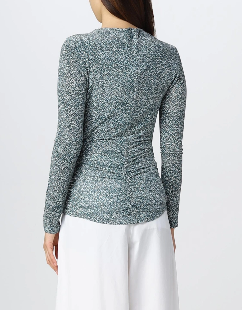 CutOut Detail Long Sleeve Blouse
