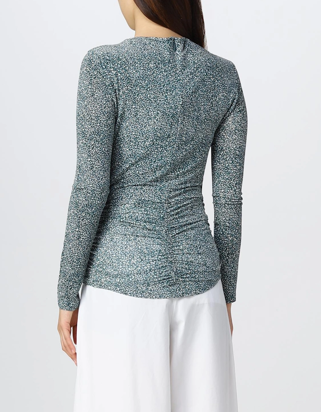 CutOut Detail Long Sleeve Blouse