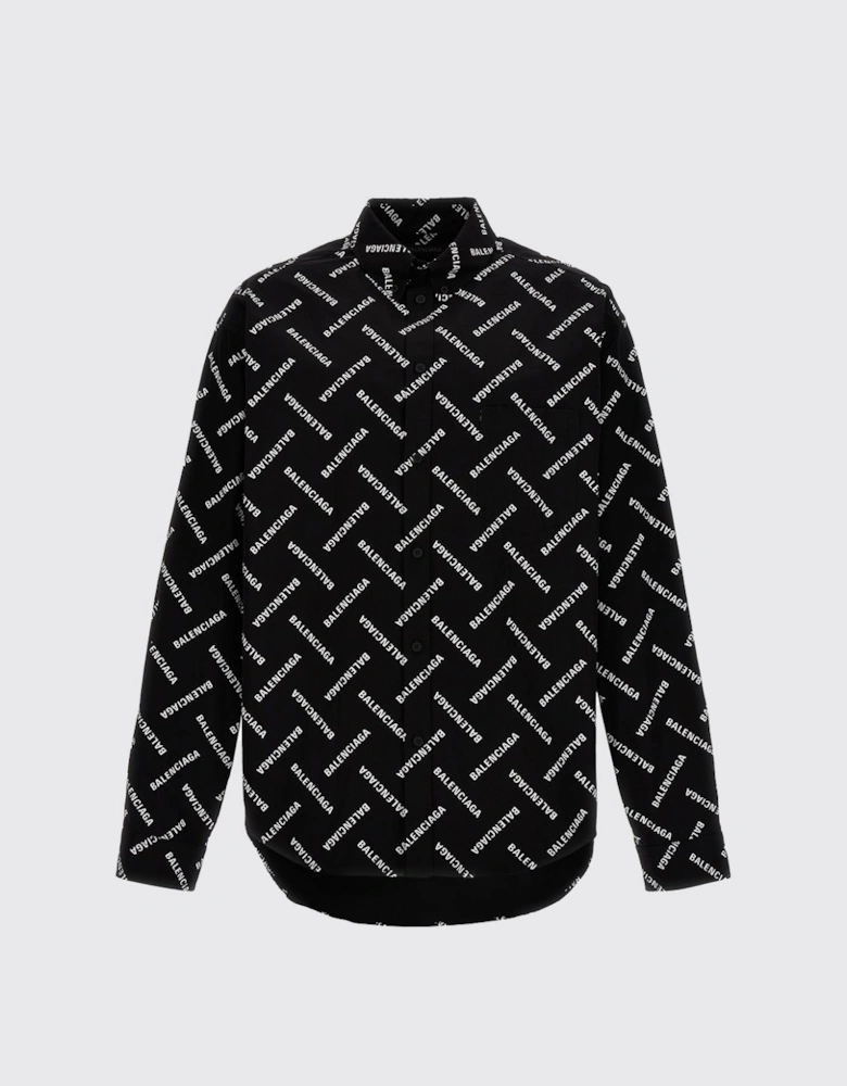 Long Sleeve Button-Up Shirt with Front Button Closure