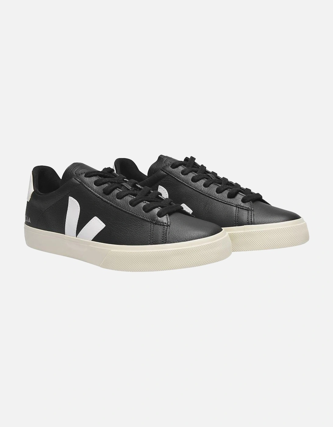 Chromefree Leather Sneakers in Black and White by Veja
