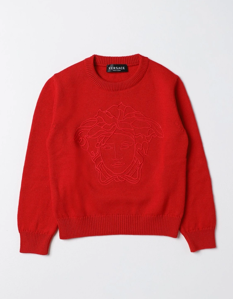 Medusa Head Embroidered Sweater