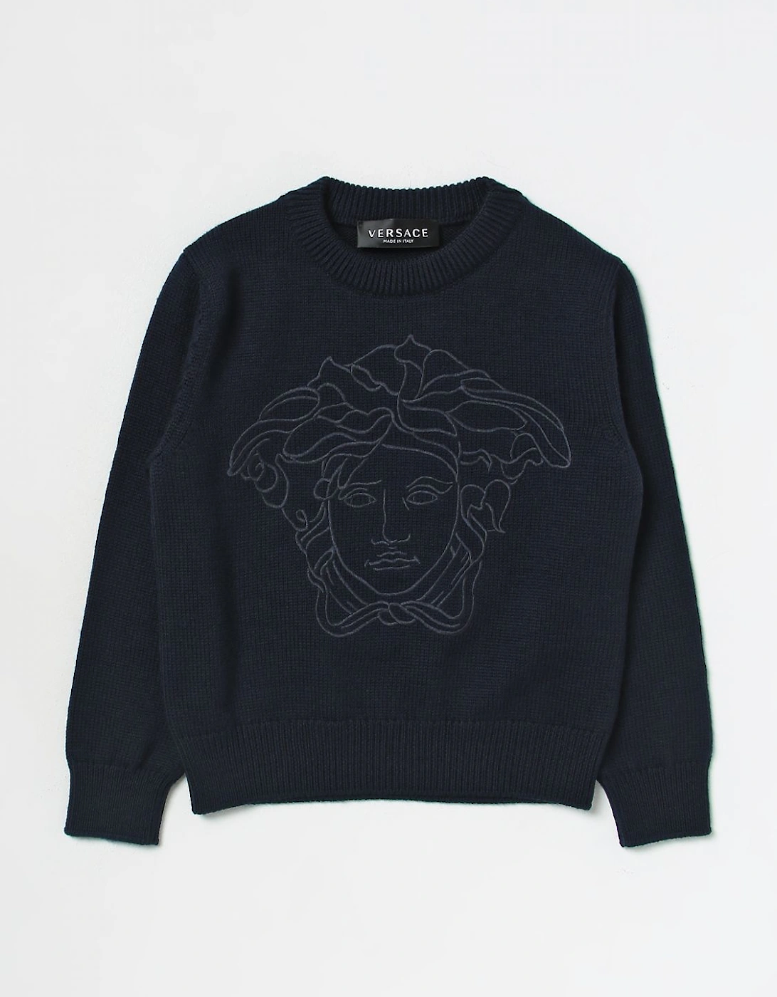 Medusa Head Embroidered Sweater