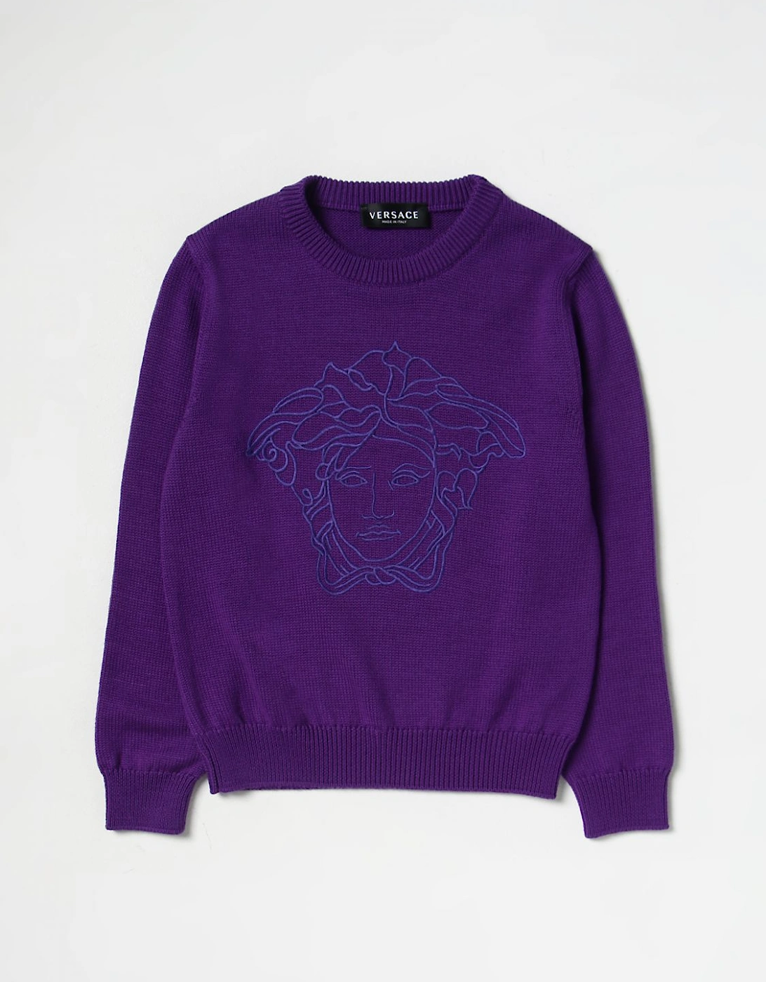 Medusa Head Embroidered Sweater
