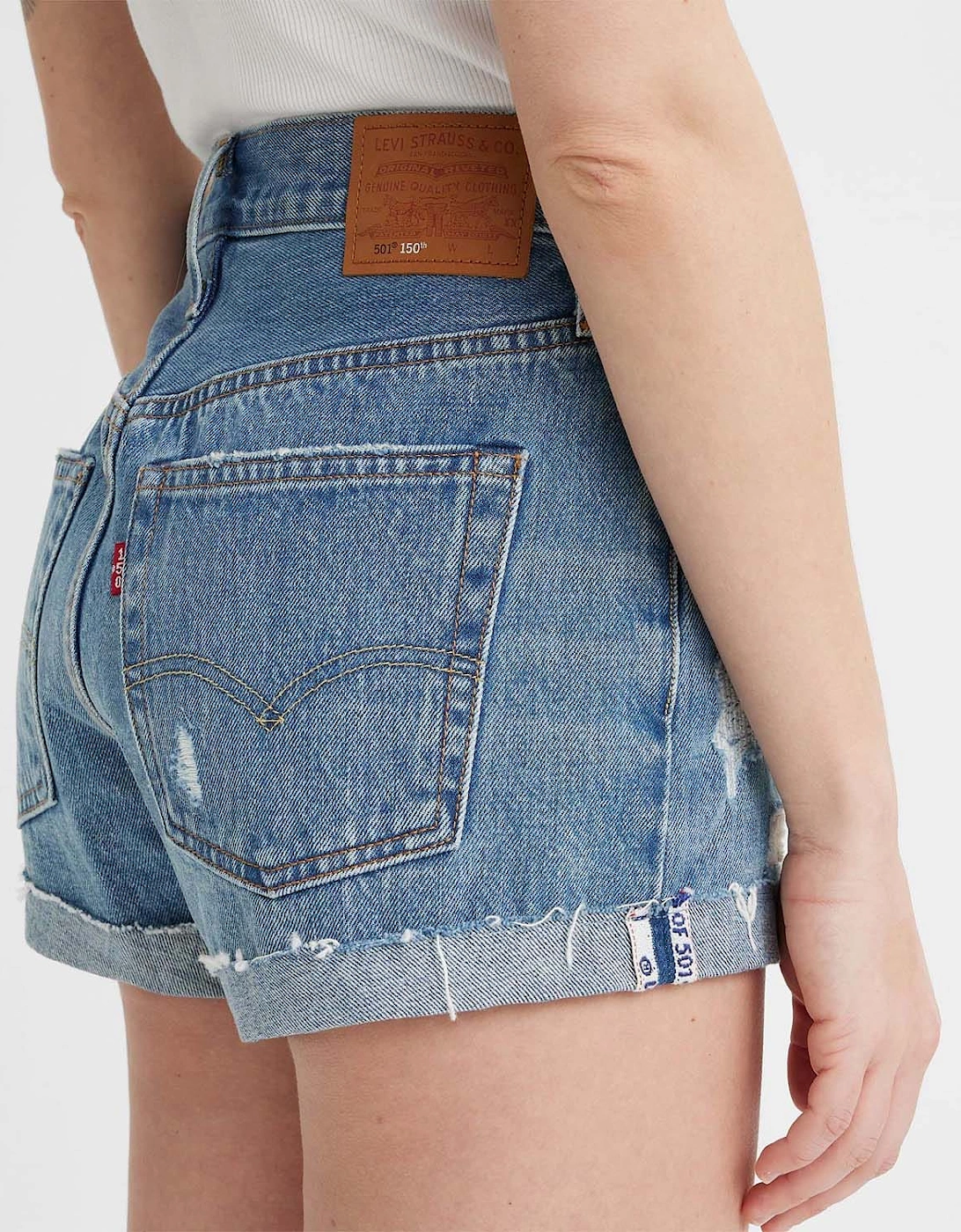501 High Rise Selvedge Shorts