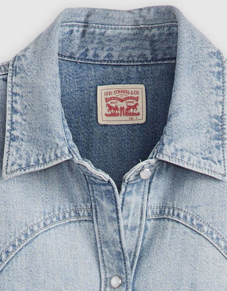 Teodora Lightweight Western Denim Shirt