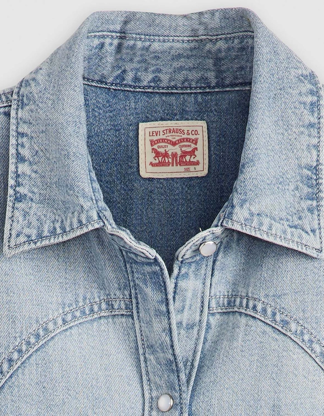 Teodora Lightweight Western Denim Shirt