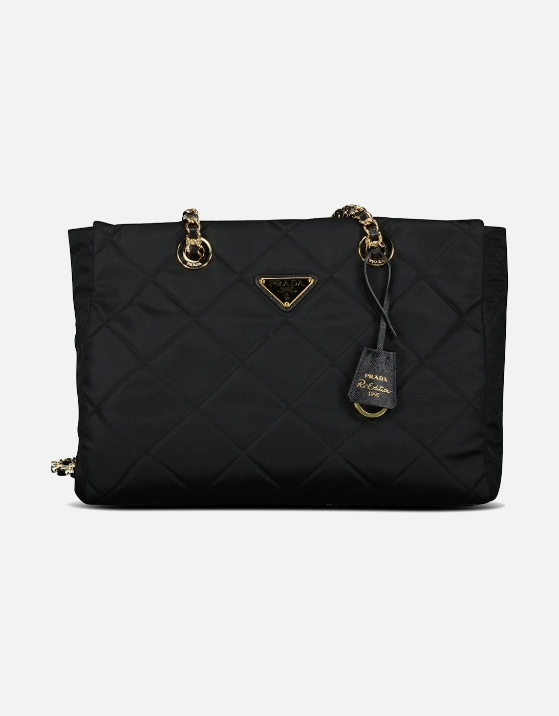 Large Recycled Nylon Totebag in Nero