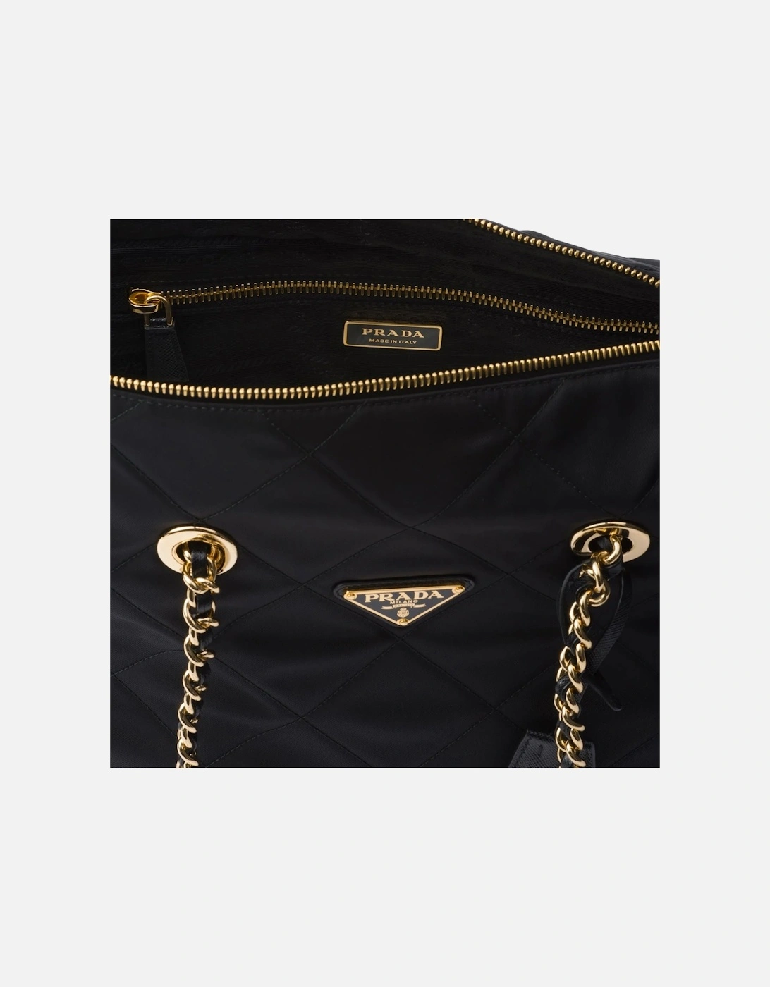 Large Recycled Nylon Totebag in Nero