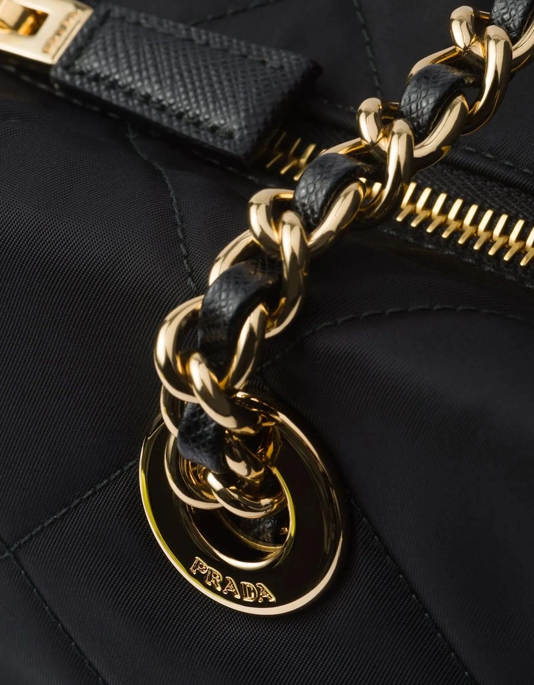 Large Recycled Nylon Totebag in Nero