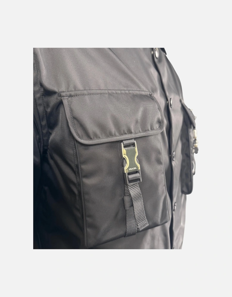 Re-Nylon Overshirt in Black