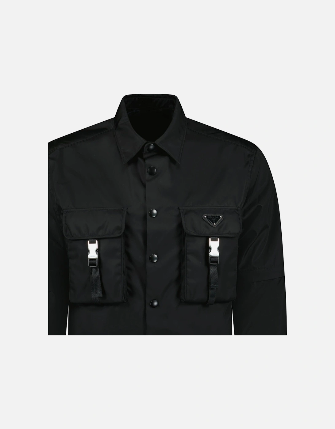 Re-Nylon Overshirt in Black