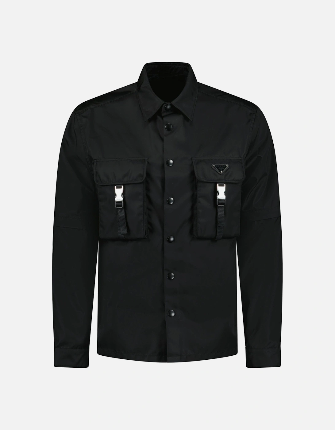 Re-Nylon Overshirt in Black, 6 of 5