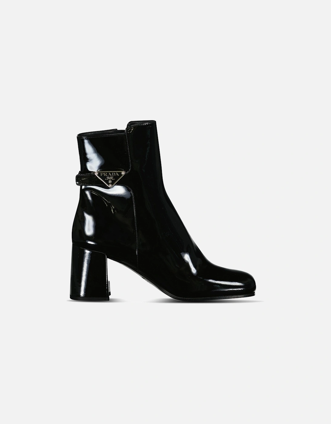 Prada Tronchetti Ank Boots in Black Patent Leather, 5 of 4