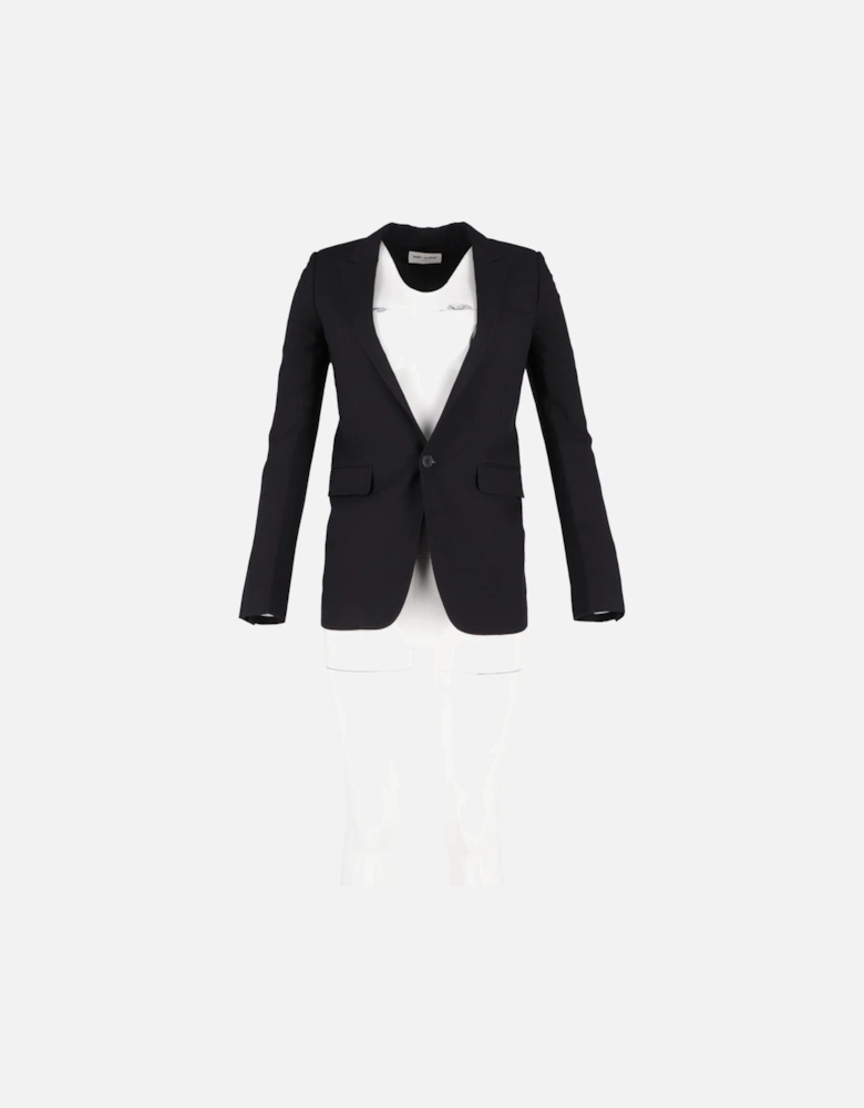 Classic Notch Lapel Blazer