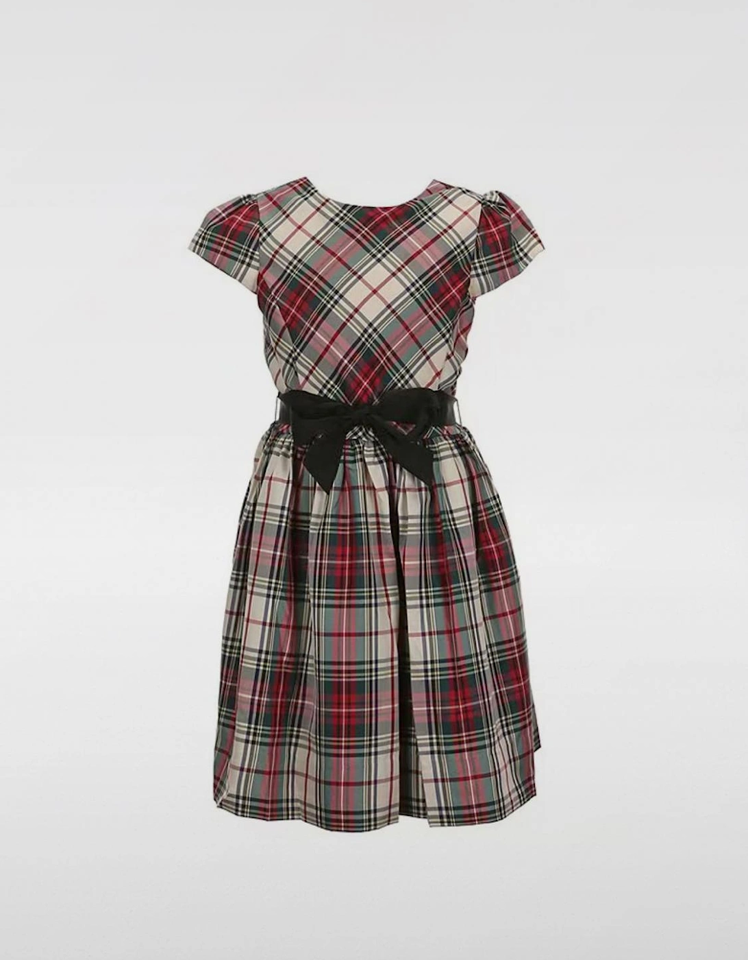 Plaid ALine Dress with Bow, 3 of 2