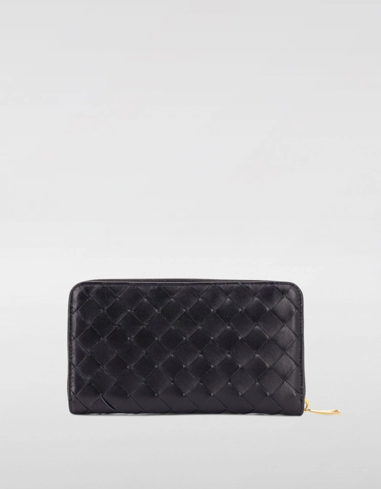 Intrecciato Zip Around Wallet
