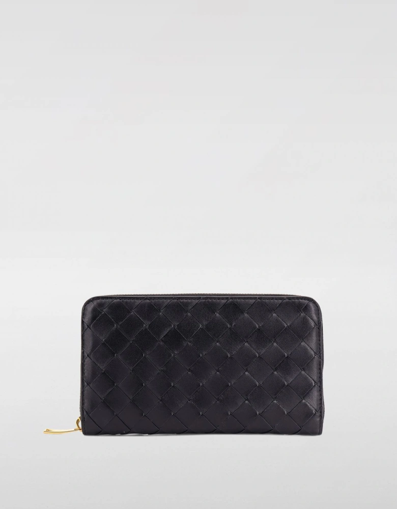 Intrecciato Zip Around Wallet
