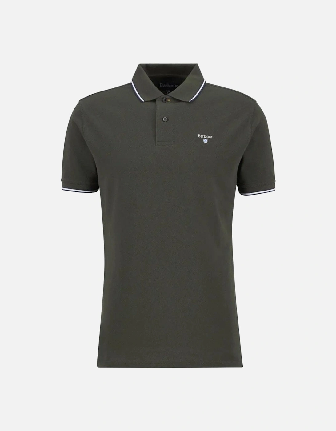 Men's Olive Fielding Polo Shirt, 3 of 2