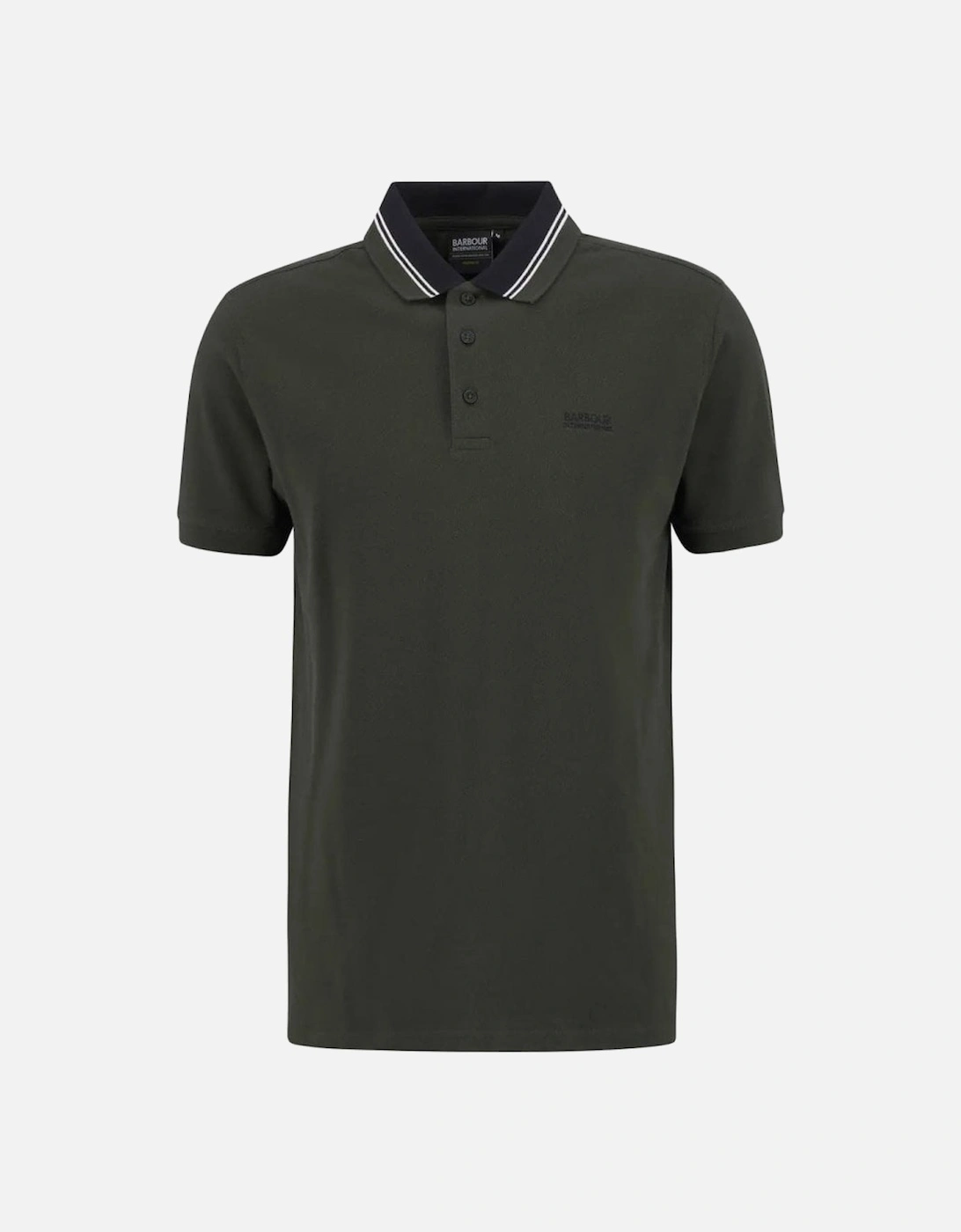 Men's Sage Bruce Tipped Polo Shirt, 3 of 2