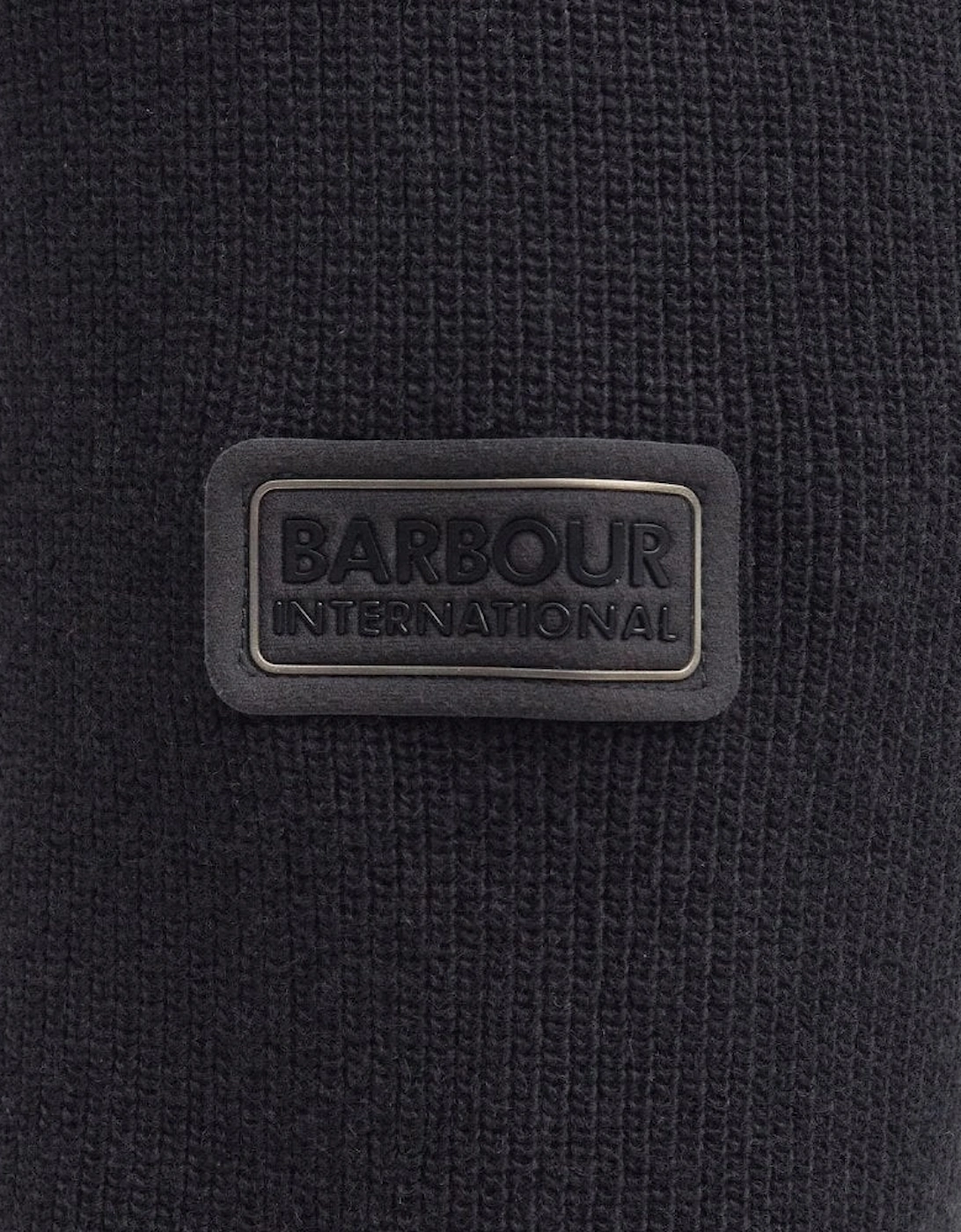 Black Crawley Crew Neck Knitted Jumper